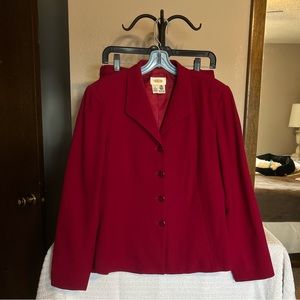 Gorgeous Vintage Wool Talbots Skirt Suit - 10